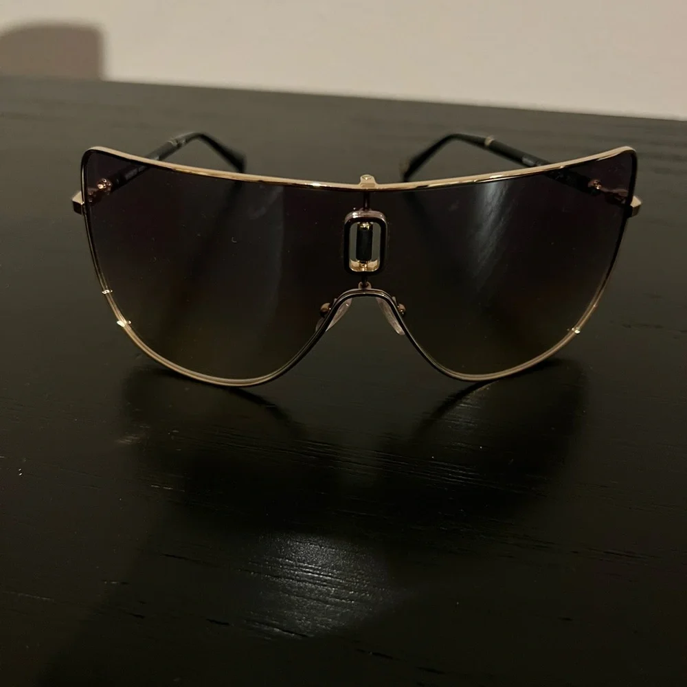 Balmain Black and Gold Sunglasses - Picture 1 of 11